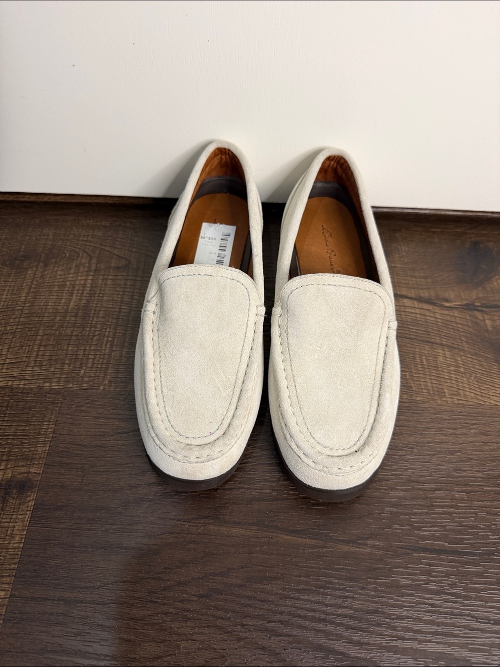 Eddie Bauer Cream Suede Moccasin Loafers